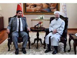 Diyanet İşleri Başkanı Erbaş gazilerle görüştü