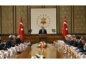 Cumhurbaşkanı Erdoğan, ABD’li şirketlerin Türkiye temsilcilerini kabul etti