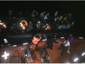 Güzelçamlı’da 22’si çocuk 46 kaçak göçmen yakalandı