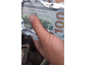 Gaybubet operasyonunda dolarlar arabanın kaputunda bulundu