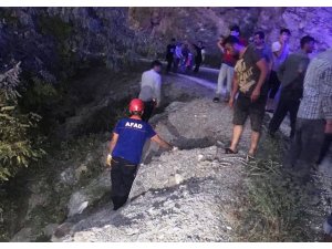 Uçuruma düşen çocuğu AFAD kurtardı