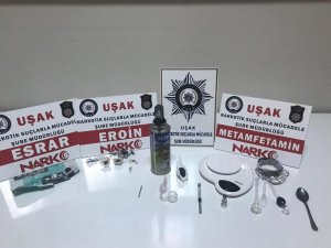 Uşak’ta narkotik operasyonu: 13 gözaltı