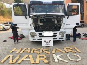 Tırdan 56 kilo eroin çıktı