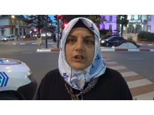 Trafikte darp edilen bayandan zanlıları yakalayan polise teşekkür