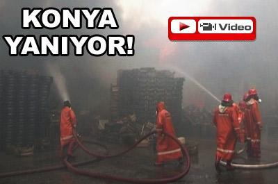 Konya halinde büyük yangın