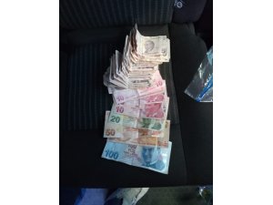 Bu paralar dilencinin üzerinden çıktı
