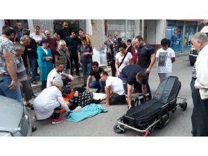 Otomobilin çarptığı yaya yaralandı