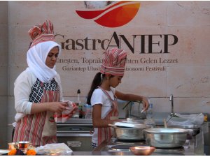 Çocuk şefler GastroAntep Festivali'nde