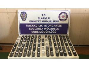 Elazığ’da 75 adet kaçak telefon ele geçirildi