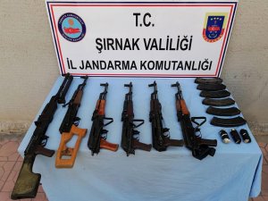 Şırnak'ta teröristlere ait silah ve mühimmat bulundu
