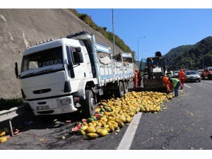 Bolu’da, TEM Otoyolu’nda zincirleme kaza: 2 yaralı