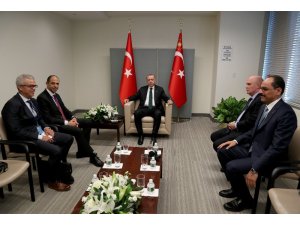 Cumhurbaşkanı Erdoğan, KKTC Dışişleri Bakanı Özersay’ı kabul etti