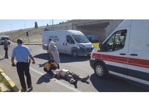 Kamyonet bisiklete çarptı; 1 yaralı