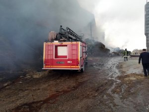 Konya’da besi çiftliğinde yangın
