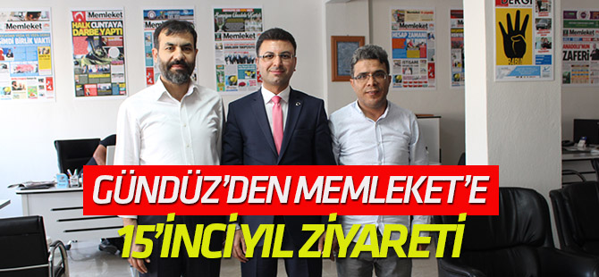Başkan Gündüz’den Memleket'e ziyaret