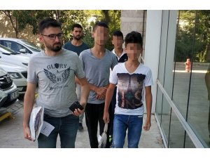 Hırsızlık şüphelisi 3 çocuk yakalandı