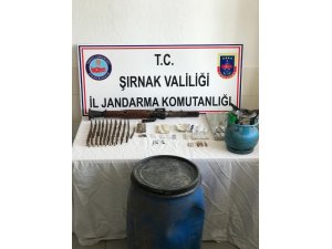 Şırnak’ta mühimmat ele geçirildi