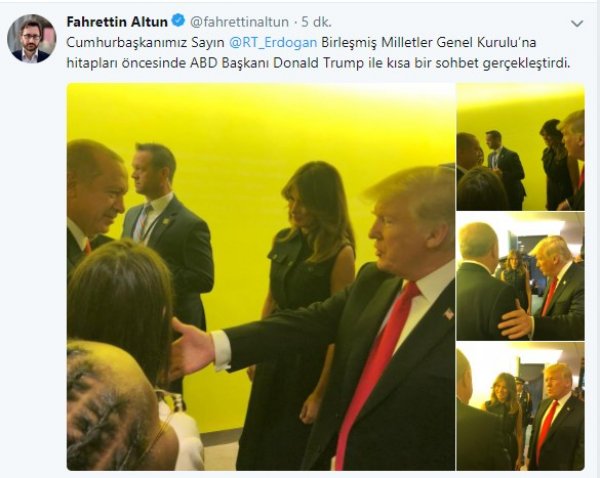 Cumhurbaşkanı Erdoğan, Trump ile görüştü