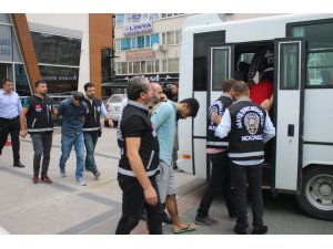 Çökertilen hırsızlık çetesinin mensuplarına tutuklama