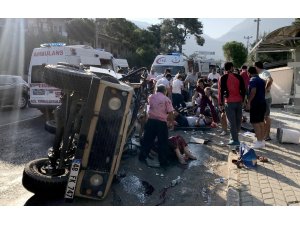 Fethiye’de safari cipi devrildi: 11 yaralı