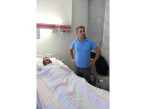 Traktörüyle düştüğü çukurdan kurtarılan adamın sağlık durumu