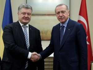 Cumhurbaşkanı Erdoğan, Ukrayna Cumhurbaşkanı Poroşenko ile görüştü