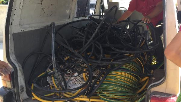 Konya'da kablo hırsızlığı operasyonu