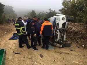 Tokat’ta pikap devrildi: 1 ölü, 1 yaralı