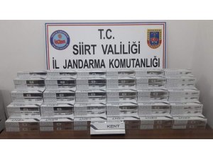 Siirt’te bin 750 paket kaçak sigara ele geçirildi