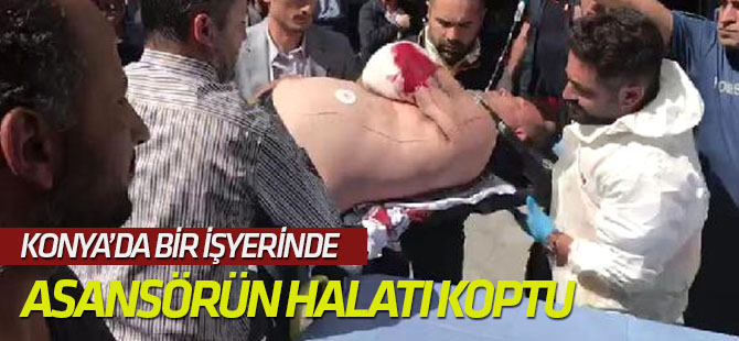 Kuyumcuda Asansör Zemine Çakıldı: 1 Yaralı