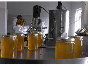 Coğrafi işaretli Ardahan balı paketleniyor