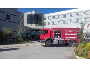 Hastanede yangın paniği