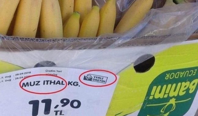 Fırsatçılardan ithal ürüne yerli etiketi...