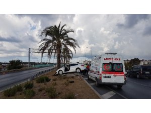 Çevre yolunda kaza ucuz atlatıldı