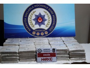 Erzincan’da 51 kilo 193 gram eroin ele geçirildi