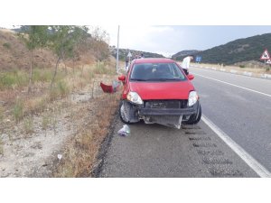 Manisa’da trafik kazası: 2 yaralı