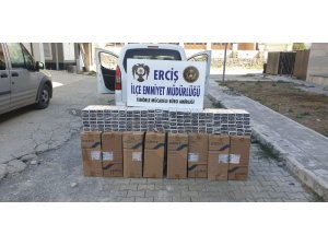 Erciş’te 17 bin 772 paket kaçak sigara ele geçirildi