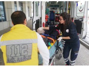 Traktör çarpıp kaçtı: 1 yaralı