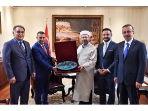 AK Parti Nevşehir heyeti, Diyanet İşleri Başkanı Erbaş’ı ziyaret etti