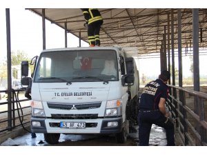 Kasapların soğukkanlı müdahalesi bu defa can ve mal kaybını önledi