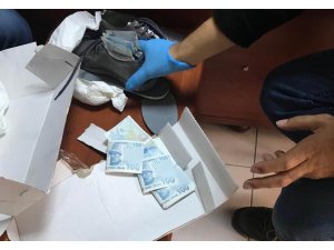 Ayakkabı içerisinden 50 adet sahte 100 lira ele geçirildi