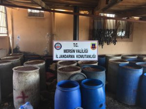 Mersin’de 18 bin litre boğma rakı ele geçirildi