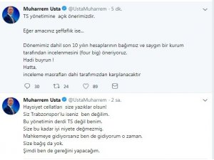 Muharrem Usta’dan sert açıklama