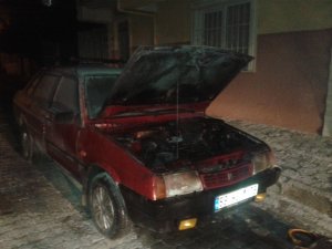 LPG’li araçta korkutan yangın