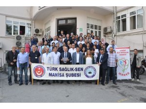 Manisalı sağlıkçılardan ’sağlıkta şiddete son’ çağrısı