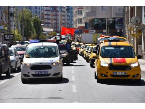 Taksicilerden terör saldırısına tepki
