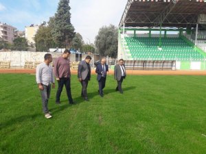 Ramiz Turan’da çim ekimi tamamlandı