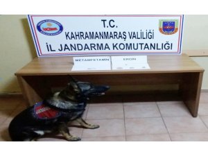 Otomobildeki uyuşturucuyu "Atos" buldu