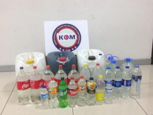 Mersin’de 658 litre sahte içki ele geçirildi