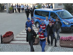 Düğün magandaları adliyeye sevk edildi